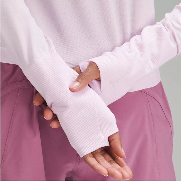 Lululemon swiftly tech long-sleeve shirt 2.0 *racelength size 6 meadowsweet pink - Picture 3 of 7